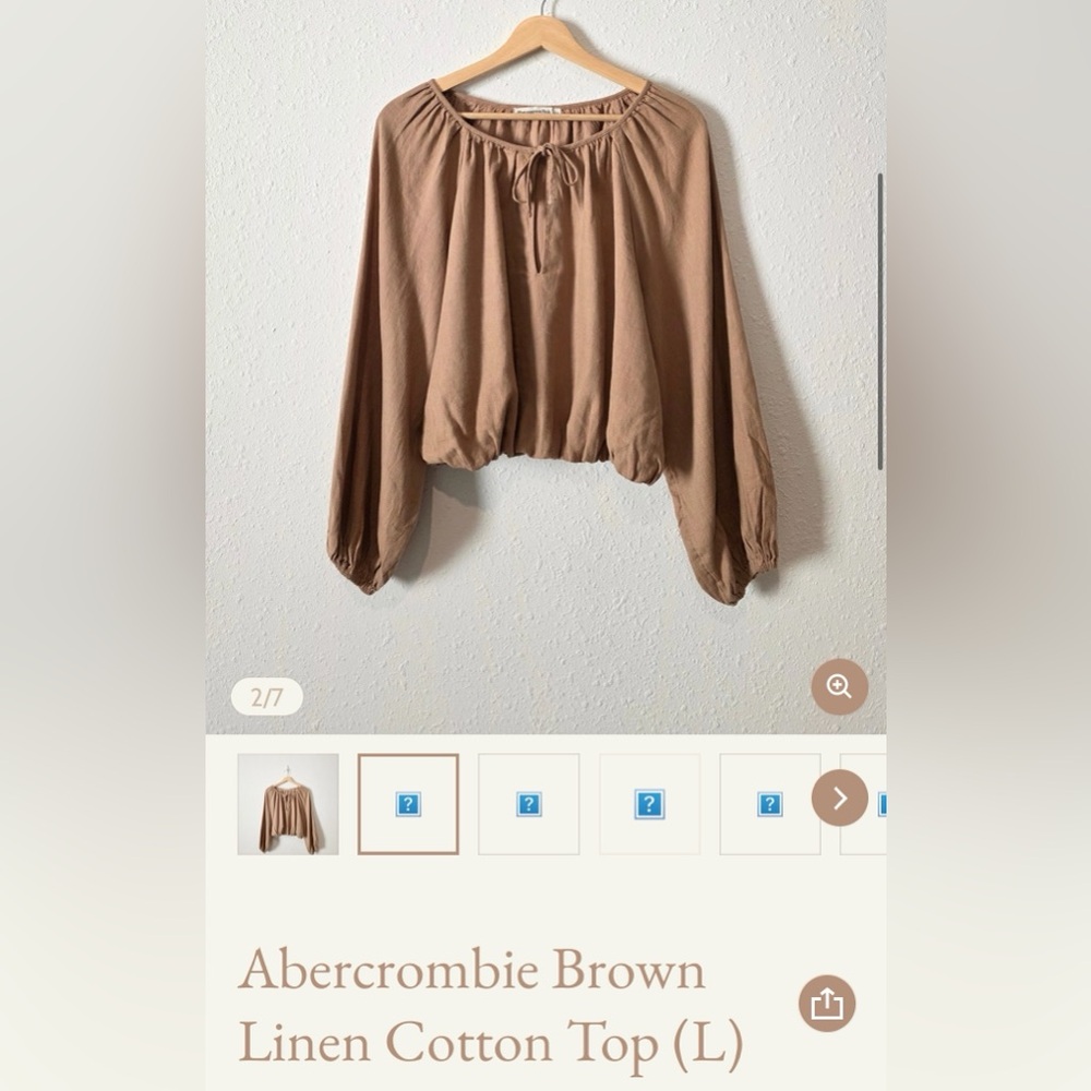 Abercrombie & Fitch Brown Blouse